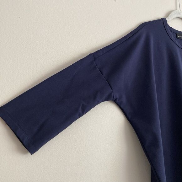 Tuckernuck Pomander Place Navy Sue Sweatshirt Dress Blue Tunic M/L Minimalist - Picture 4 of 9